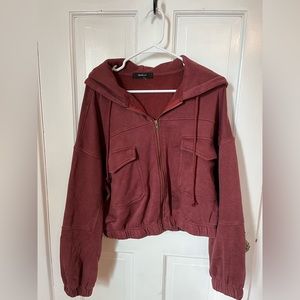 Oversized cropped sweatshirt